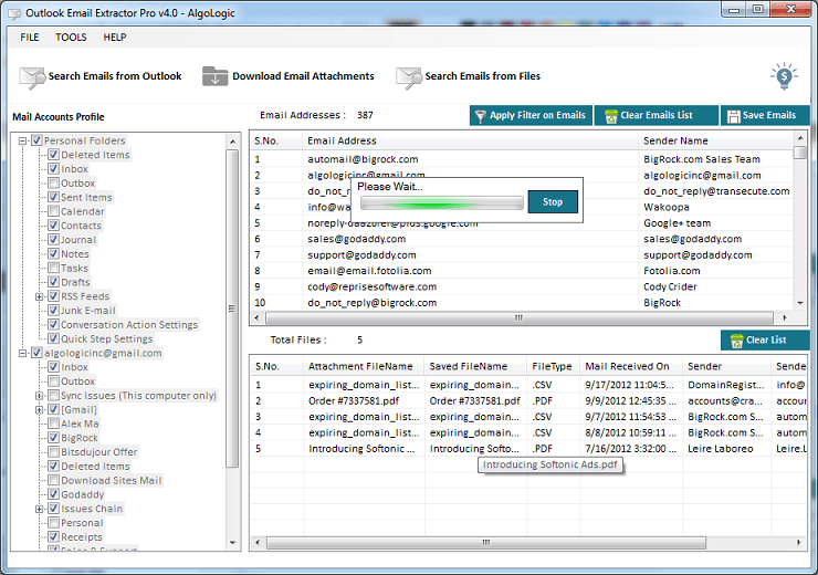 free outlook attachment download
