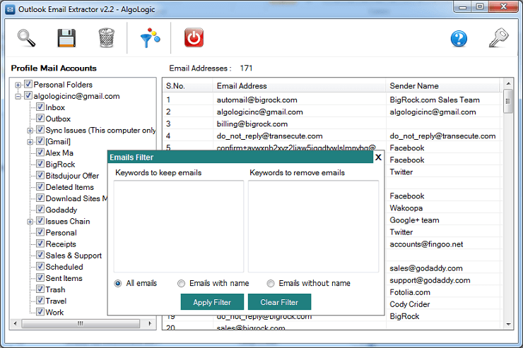 outlook email extractor